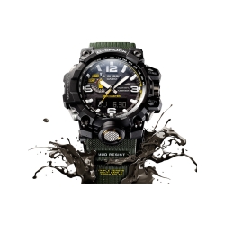 Reloj Casio G-Shock Premiun "Mudmaster" con triple sensor, Wave Recetor y Tough Solar, correa verde GWG-1000-1A3ER