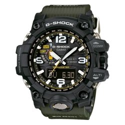 Reloj Casio G-Shock Premiun "Mudmaster" con triple sensor, Wave Recetor y Tough Solar, correa verde GWG-1000-1A3ER