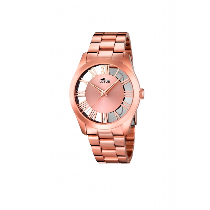 Reloj Lotus de mujer "Trendy" de acero chapado en oro rosa, 18124/1