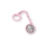 Pinza de chupete para niña en rosa con plata "Beba" de Italsilver