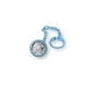 Pinza de chupete de niño en celeste con plata "Bebo", de Italsilver.