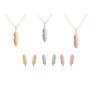 Colección de plata “Feather” con forma de pluma, de Luxenter.