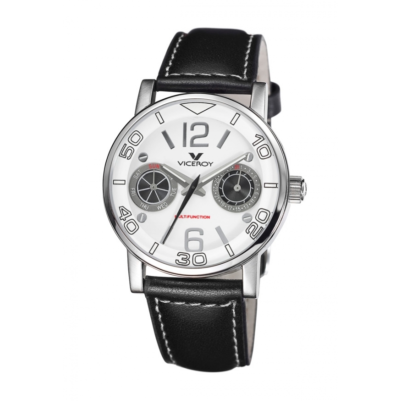 Reloj Viceroy de niño "Kids" multifunción con esfera blanca y correa piel 46672-05