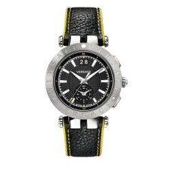 Reloj Versace "V-Race" de hombre en acero con cronógrafo y correa extra de piel VAH01 0016