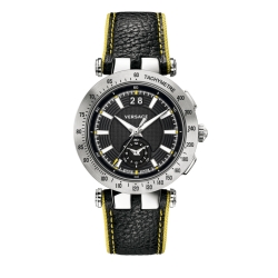 Reloj Versace "V-Race" de hombre en acero con cronógrafo y correa extra de piel VAH01 0016