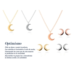 Colección de plata “Crescent” con forma de luna creciente, de Luxenter.