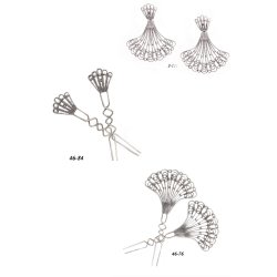 Conjunto para novia en plata envejecida en forma de abanico, de Antara.