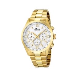 Reloj Lotus de hombre "Minimalist" dorado en oro amarillo con cronógrafo 18153/1.