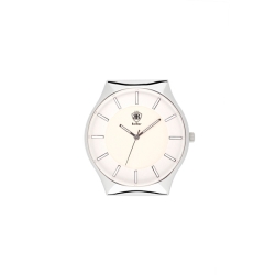 Reloj Balber unisex "Luminer" en acero con esfera blanco, de estilo vintage.