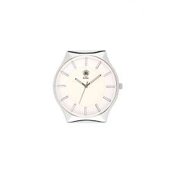 Reloj Balber unisex "Luminer" en acero con esfera blanco, de estilo vintage.