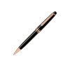 Boligrafo Montblanc Meisterstück Classique en resina negra y detalles dorados en oro rosa 112679.