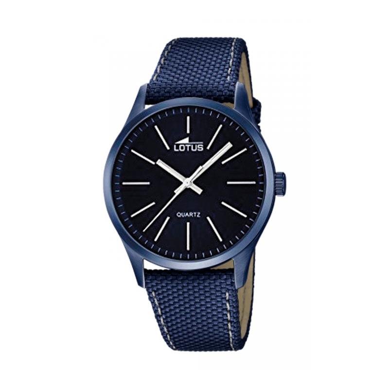 Reloj Lotus para hombre en azul "Smart Casual" con correa de tela y detalles plateados 18166/3.