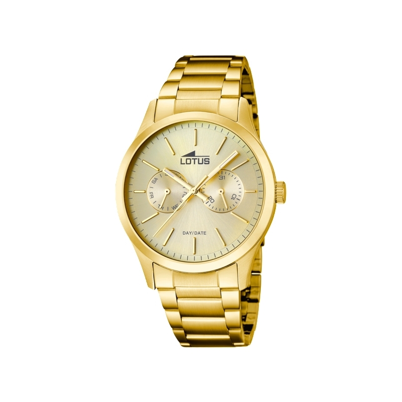 Reloj Lotus de hombre en acero dorado en oro amarillo "Minimalist" 15955/2.