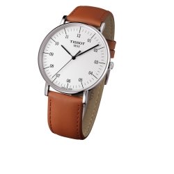 Reloj Tissot de caballero "Everytime Big" de estilo clásico, con correa marrón T1096101603700.