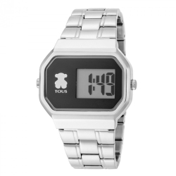 Reloj Tous para mujer digital y en acero, T-Bear, de estilo retro 600350295.