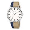 Reloj Casio para hombre con correa de doble color, vaquero y beige, ref. MTP-E133L-7EEF.