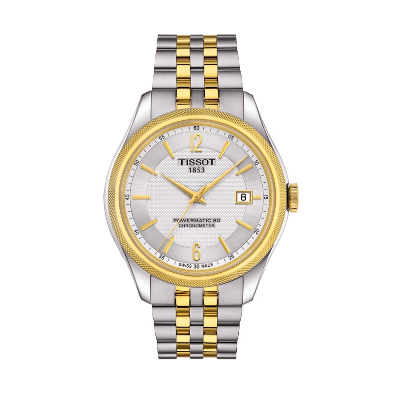 Reloj Tissot Ballade para hombre automático COSC, en acero bicolor T1084082203700.