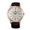 Reloj Orient automático de hombre, con caja dorada en oro rosé, de estilo retro, ref. AC00002W.