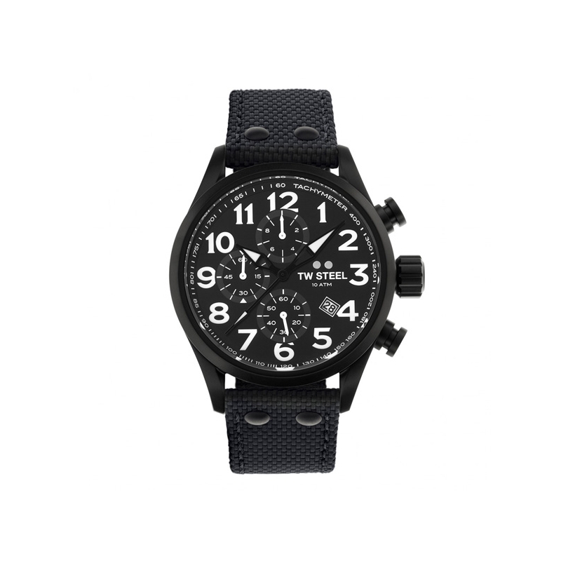 Reloj TW STEEL "Volante" VS44 para hombre, con caja de 48 mm en negro.
