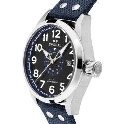 Reloj Tw Steel "Volante" 45 mm., para hombre con correa azul marina.