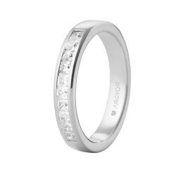 Anillo de oro blanco con diamantes para mujer, en total de 0,28 ct., de  Argyor