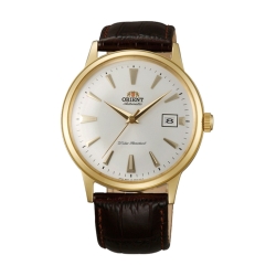 Reloj Orient automático de hombre, con caja dorada de estilo retro, ref. AC00003W.