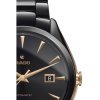 Reloj Rado HyperChrome automáticos para hombre, en cerámica negra  y detalles rosados R32252162.