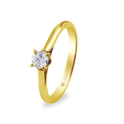 Solitario de oro amarillo con diamante de 0,30 quilates, de Argyor Compromiso.