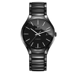 Reloj Rado para hombre automático "True" en cerámica negra, ref. R27056152.