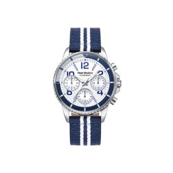 Reloj Viceroy Real Madrid con cronógrafo y correa de nylon azul y blanca, ref. 42298-07.