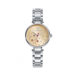 Reloj Viceroy para mujer "Kiss", plateado, con circonitas de colores desperdigados en esfera, ref. 471116-99.