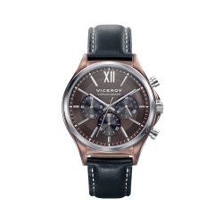 Reloj Viceroy para hombre "Magnum" con cronógrafo y detalles en marrón, ref. 471109-43.
