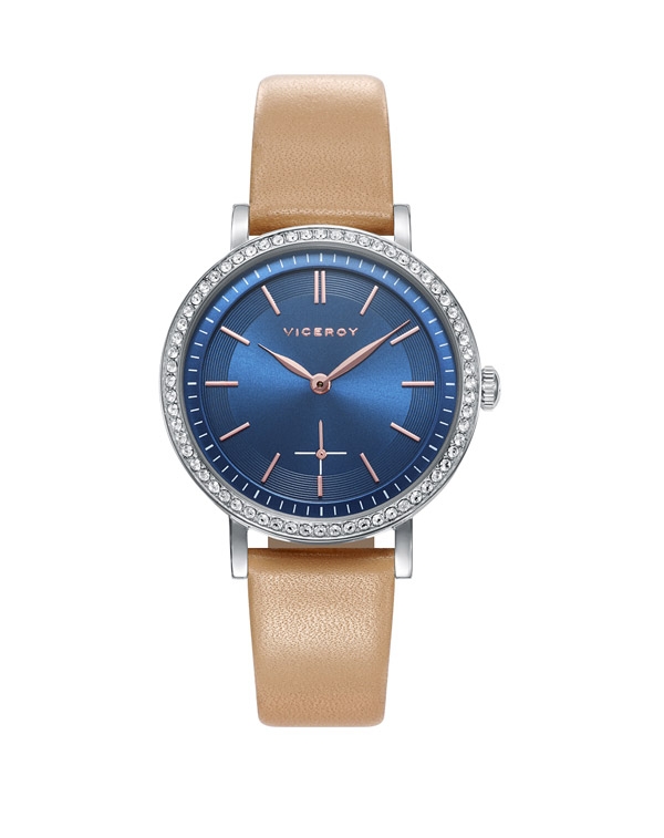 RELOJ VICEROY MUJER CHIC ANALÓGICO ACERO ESFERA AZUL Y CIRCONITAS