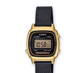Reloj Casio Digital Mujer LA670WEGB-1BEF Negro Dorado