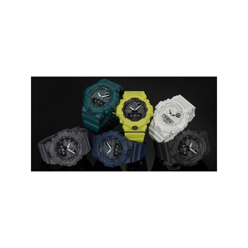 Colección completa de los Casio G-Shock con Bluetooth® y sistema G-Squad, GBA-800.