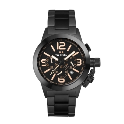 Reloj Tw Steel de mujer edición especial Kelly Rowland TW312, en acero negro.
