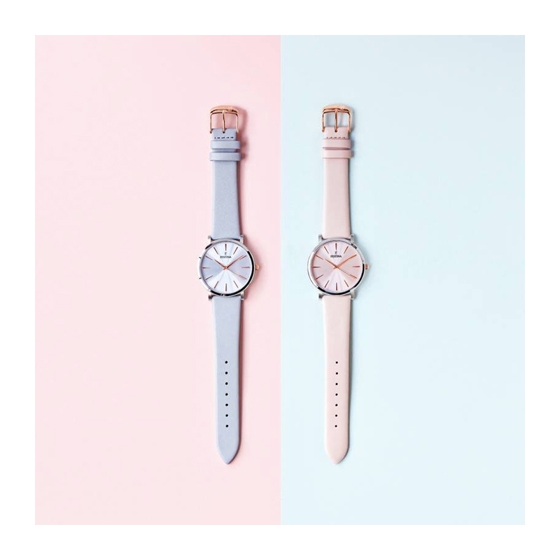 Reloj Festina Boyfriend F203712 de mujer en rosa, con Reloj de mujer Festina Boyfriend F203712 de piel rosa en