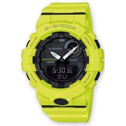 Reloj Casio G-Shock amarillo, con Bluetooth® y sistema G-Squad, ref. GBA-800-9AER.