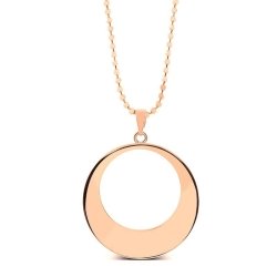 Colgante con collar dorado, en forma de círculo, "Toglo" de Luxenter.