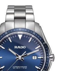 Reloj Rado HyperChrome R32502203 de hombre en acero y cerámica, con esfera azul.