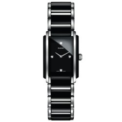 Reloj Rado Integral para mujer R20613712, en cerámica negra, acero y diamantes.