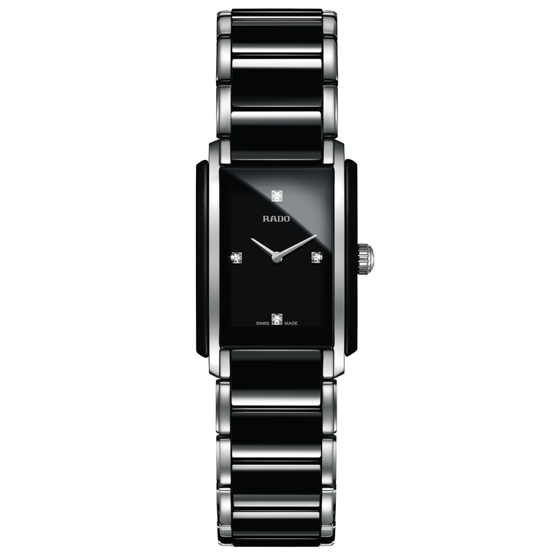 Reloj Rado Integral para mujer R20613712, en cerámica negra, acero y diamantes. Reloj Rado Integral para mujer R20613712, en cerámica negra, acero y diamantes.