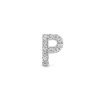 Colgante Letra P de plata con circonitas, de Luxenter ref. PH059P00.