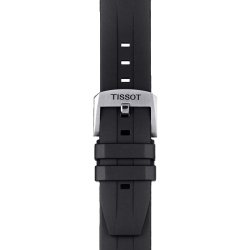 Correa de silicona para el Tissot Seastar 1000 Hombre con cronógrafo, 300 metros y esfera azul, T1204171704100.