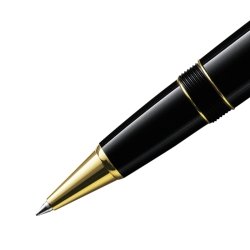 Rollerball Montblanc Meisterstück tamaño LeGrand, en resina negra y dorado 11402.