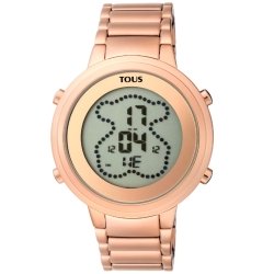 Reloj Tous Digibear digital de mujer, en acero dorado en oro rosé, 900350045.