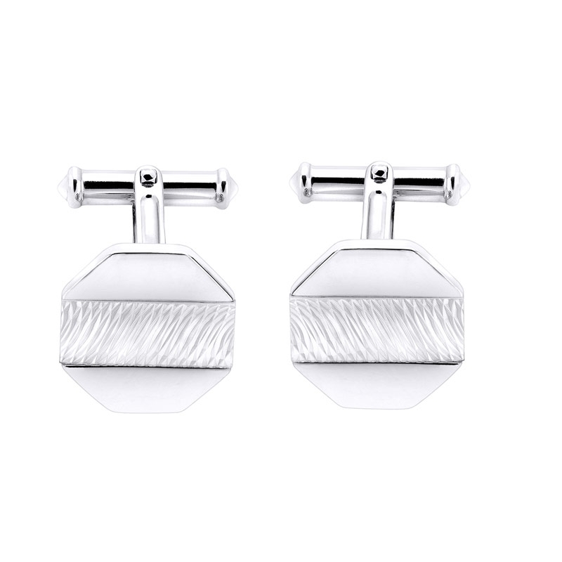 Gemelos de plata Hexagone de Duran Exquse, 00074158. Gemelos de plata Hexagone de Duran Exquse, 00074158.