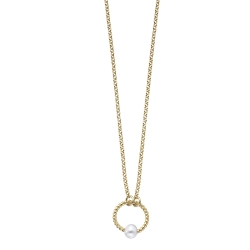 Colgante Pearl en plata dorada y perla, de Durán Exquse 00507081.