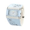 Reloj Nike de mujer con correa ancha, de piel y caucho celeste, WC0024420.