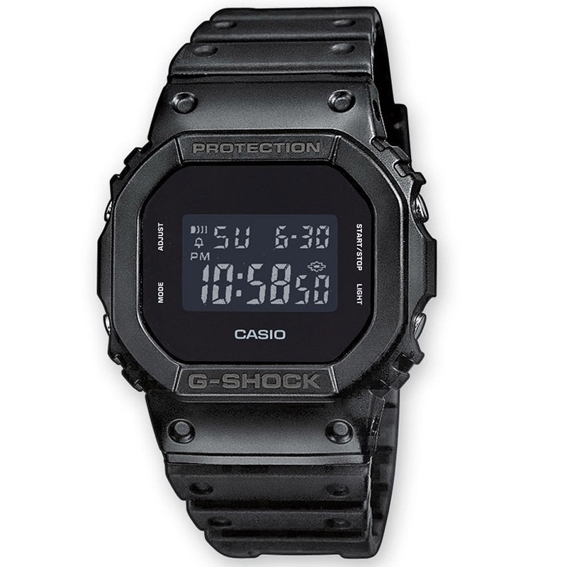 ⚡Reloj Casio G-Shock de hombre en resina negra, DW-5600BB-1ER.
